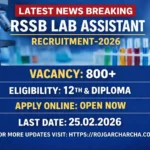 Rajasthan Lab Assistant Recruitment 2026 – Laboratory Assistant & Junior Lab Assistant Posts