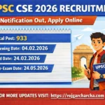 UPSC CSE 2026 Recruitment notification image showing total posts 933, application dates 04 February to 24 February 2026 and Pre Exam date 24 May 2026